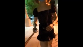 Extra Crazy Asian Transvestite Flashing Her Penis On The Streets Of Thailand
